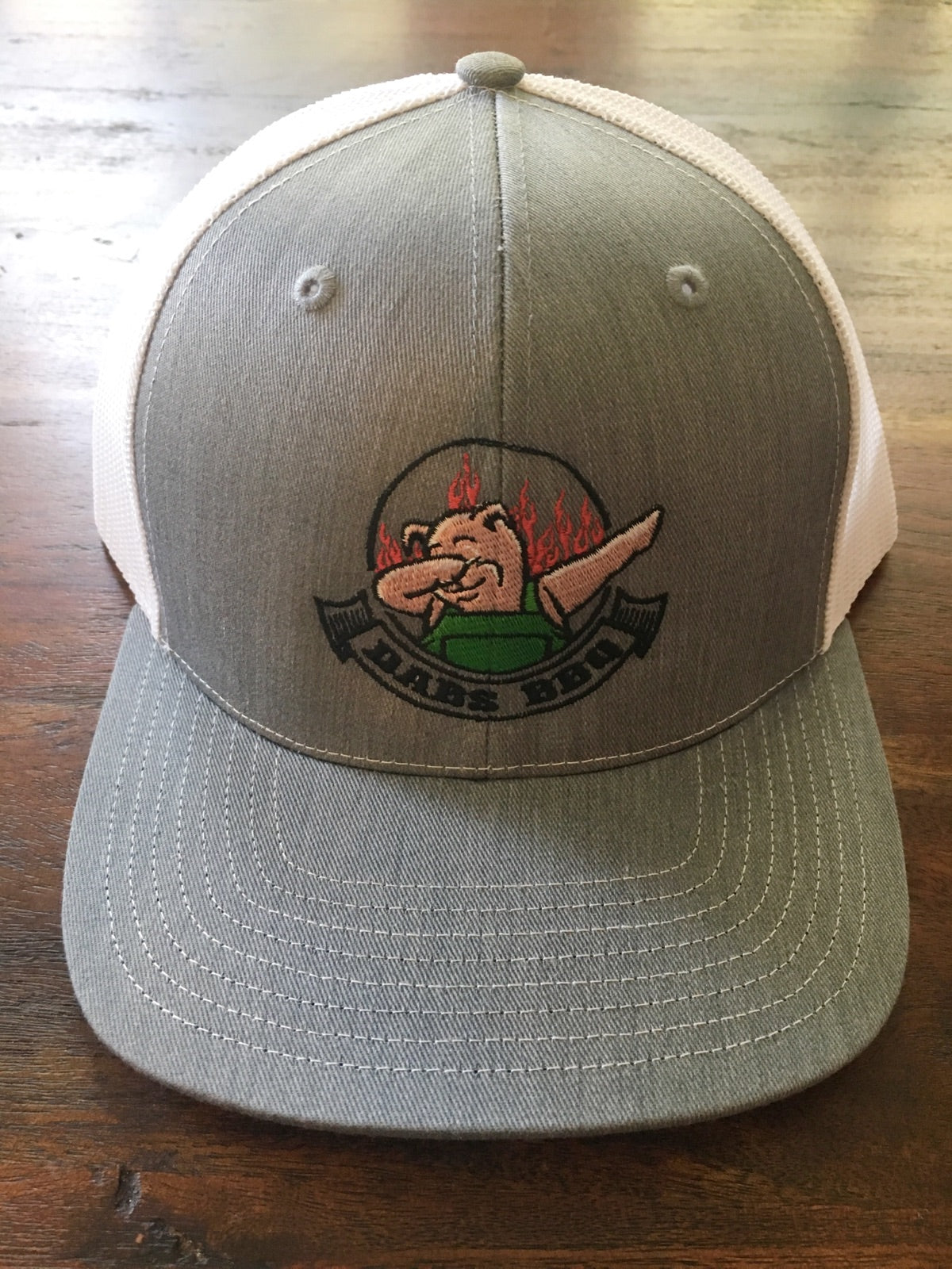 Gray/White Dabs BBQ Hat